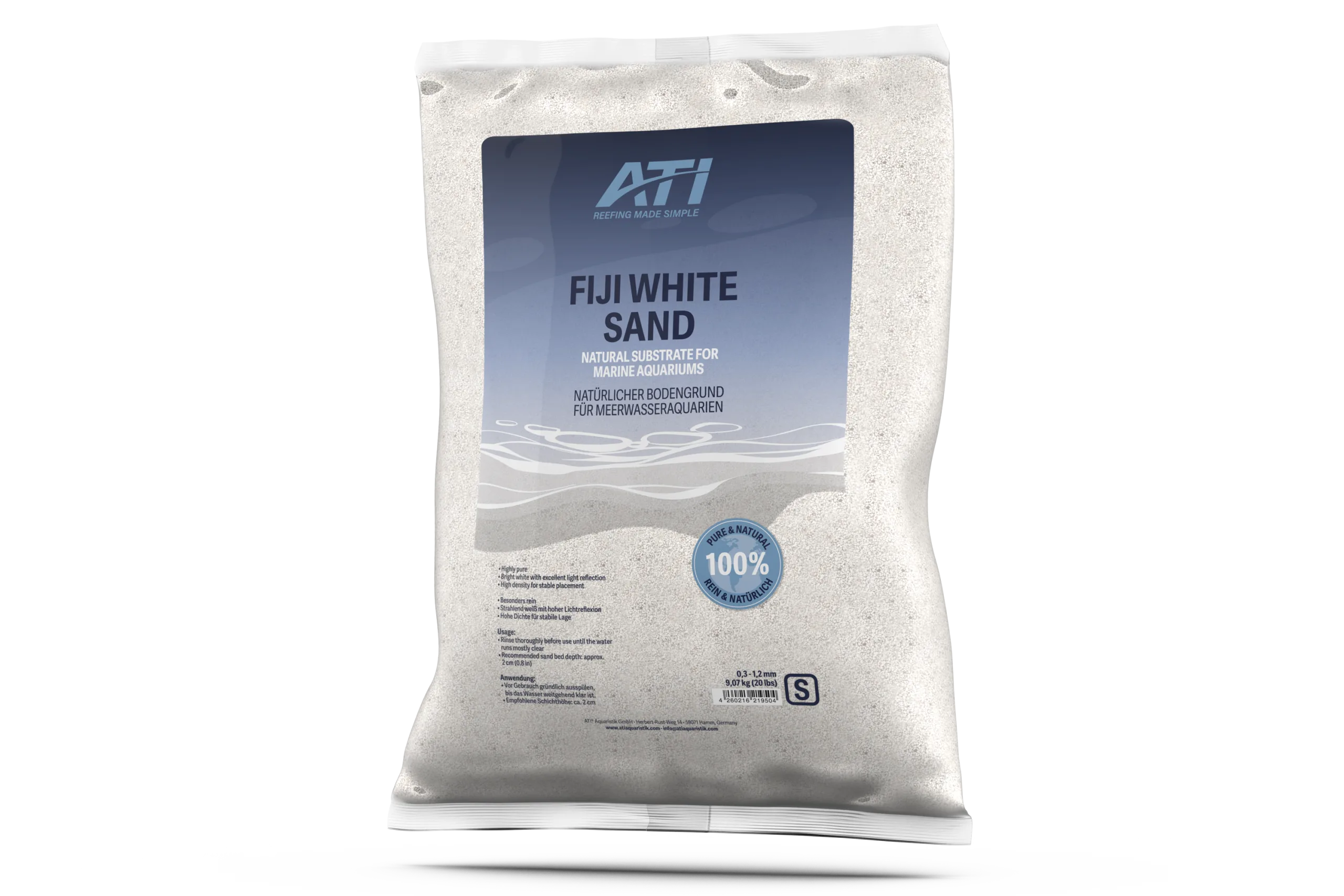 Fiji White Sand L 9,07 kg/ 20 Ilb 2,0-3,0mm